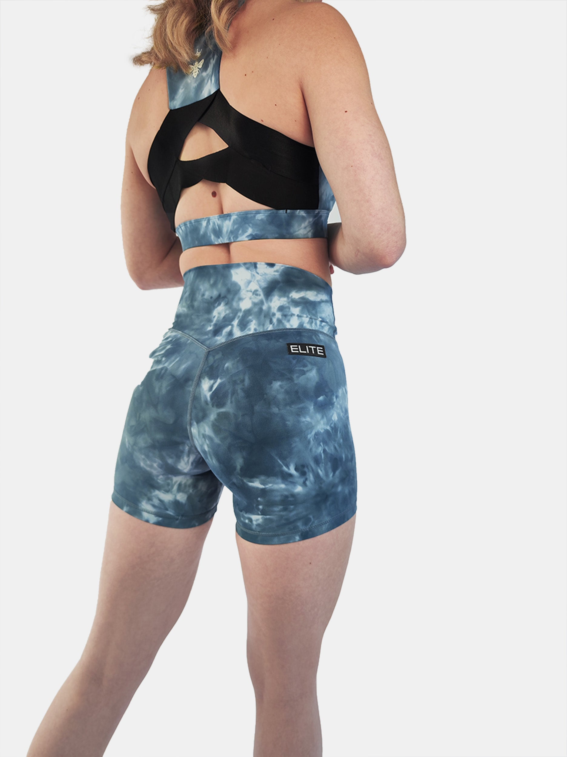 Short Ivy  - Tie Dye Blue and Grey