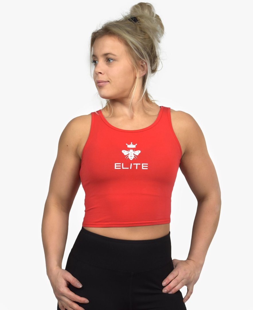 Crop top Annie - red