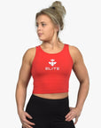 Crop top Annie - red