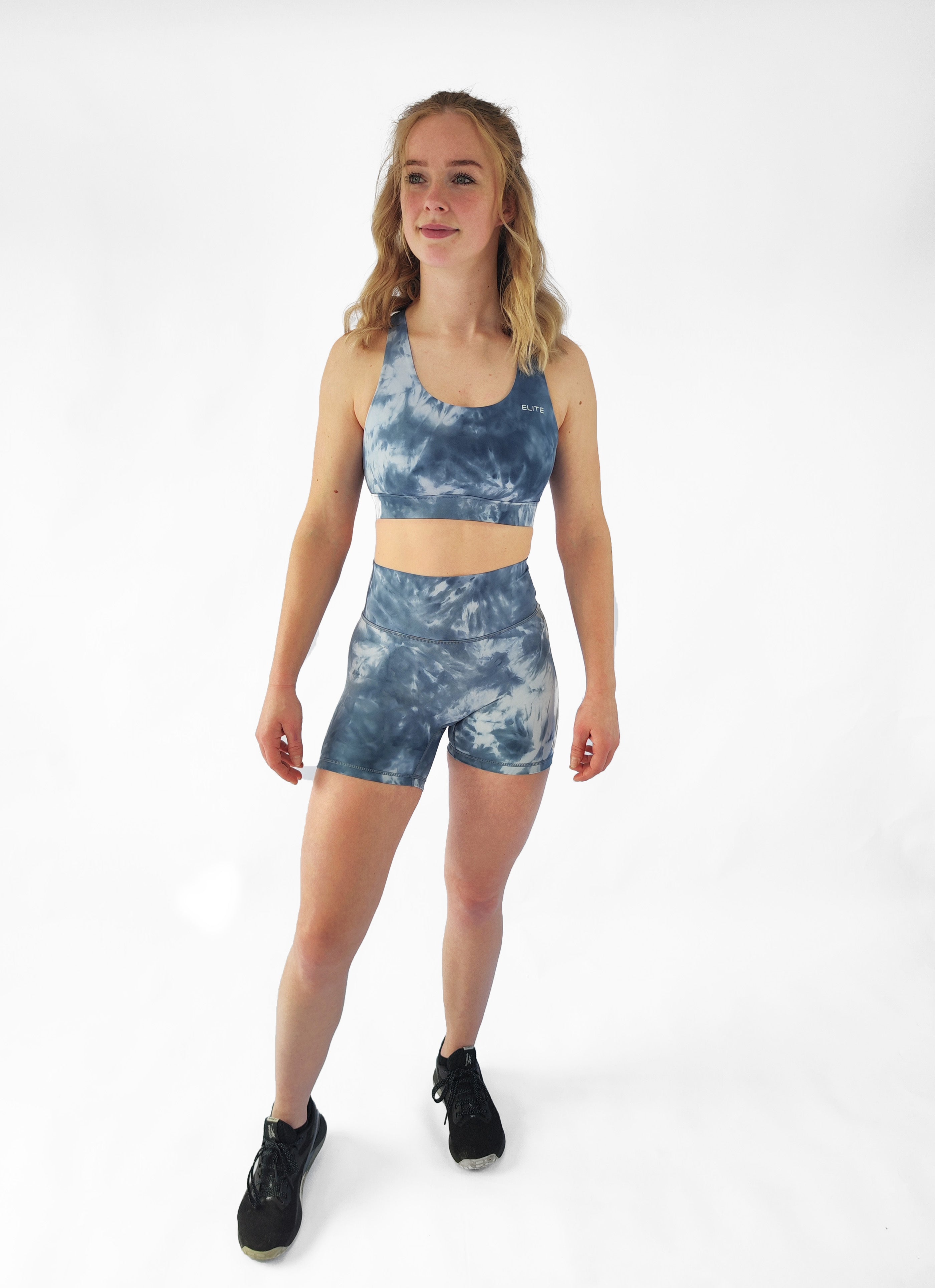 Short Ivy  - Tie Dye Blue and Grey