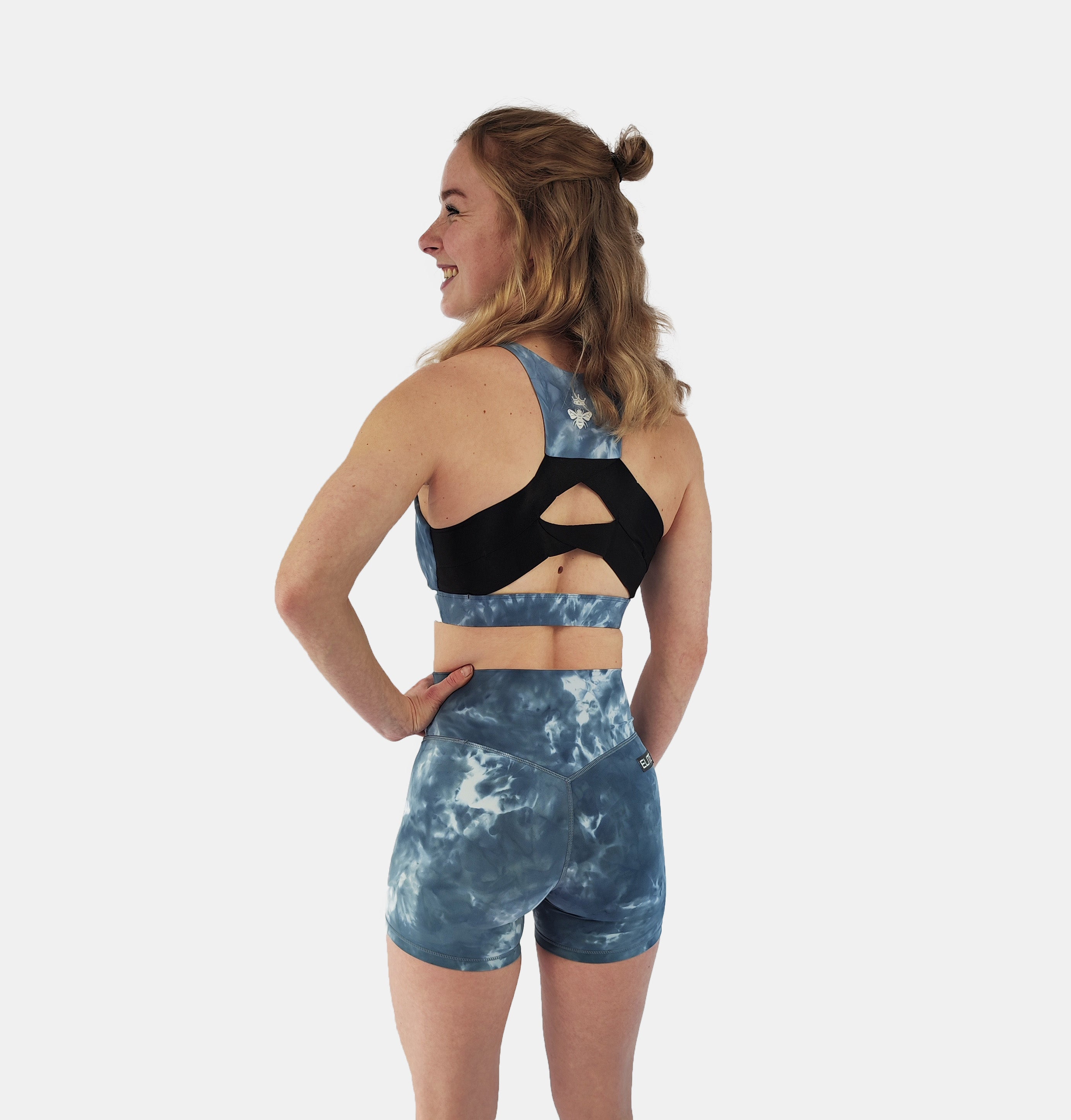 Short Ivy  - Tie Dye Blue and Grey
