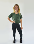 Croptop Bree - Acid wash gray