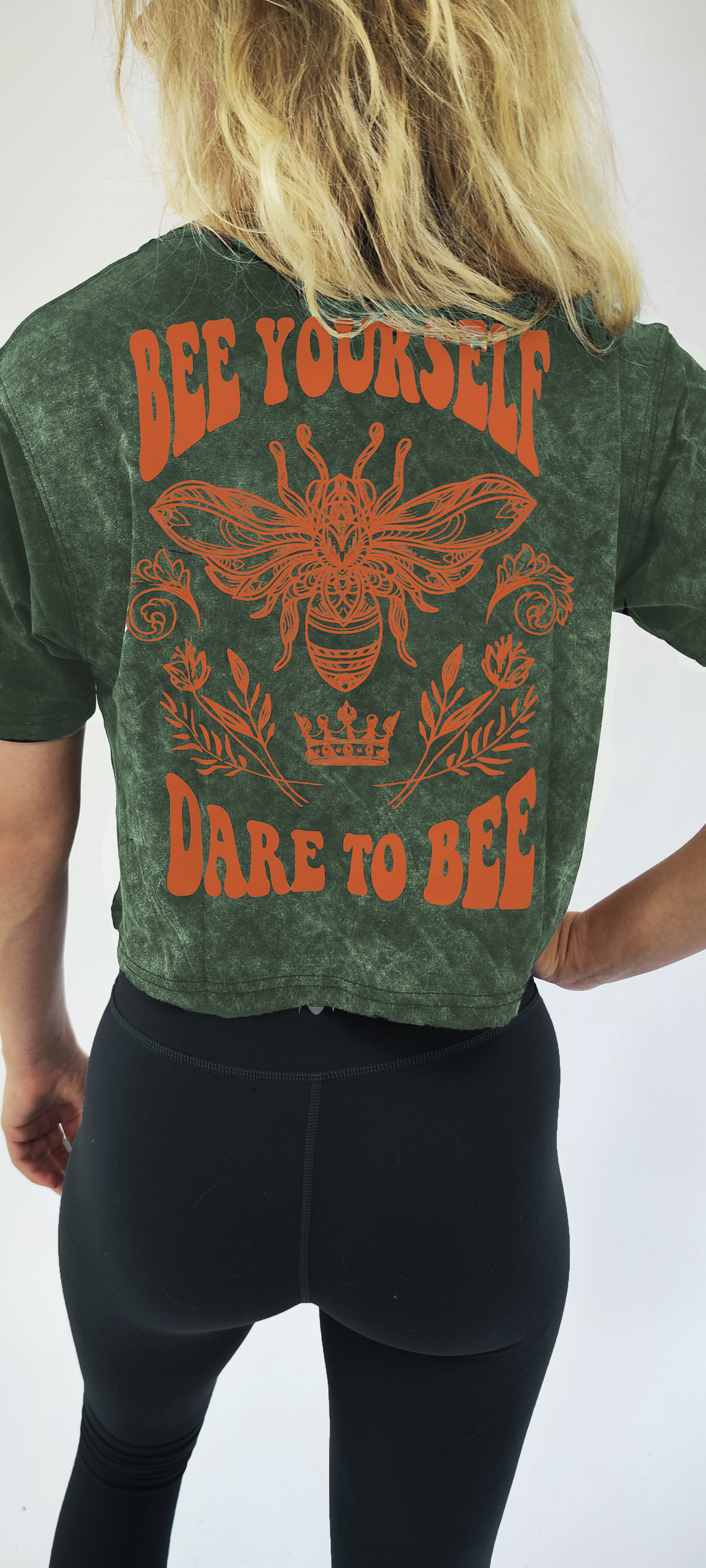 Croptop Bree - Acid wash gray